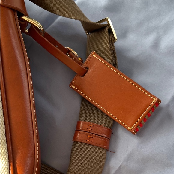 Dooney & Bourke Cream and Brown Shoulder Bag - Picture 7 of 16